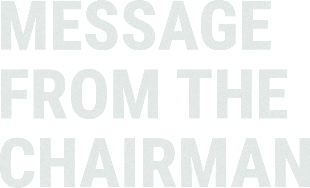 message from the chairman